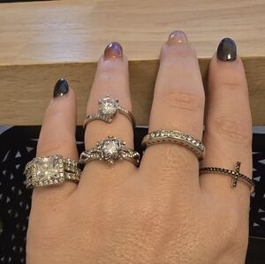 5 Dazzling Silver Women's Ring